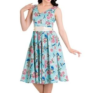 Modcloth Hell Bunny Victorian Cottage Sundress